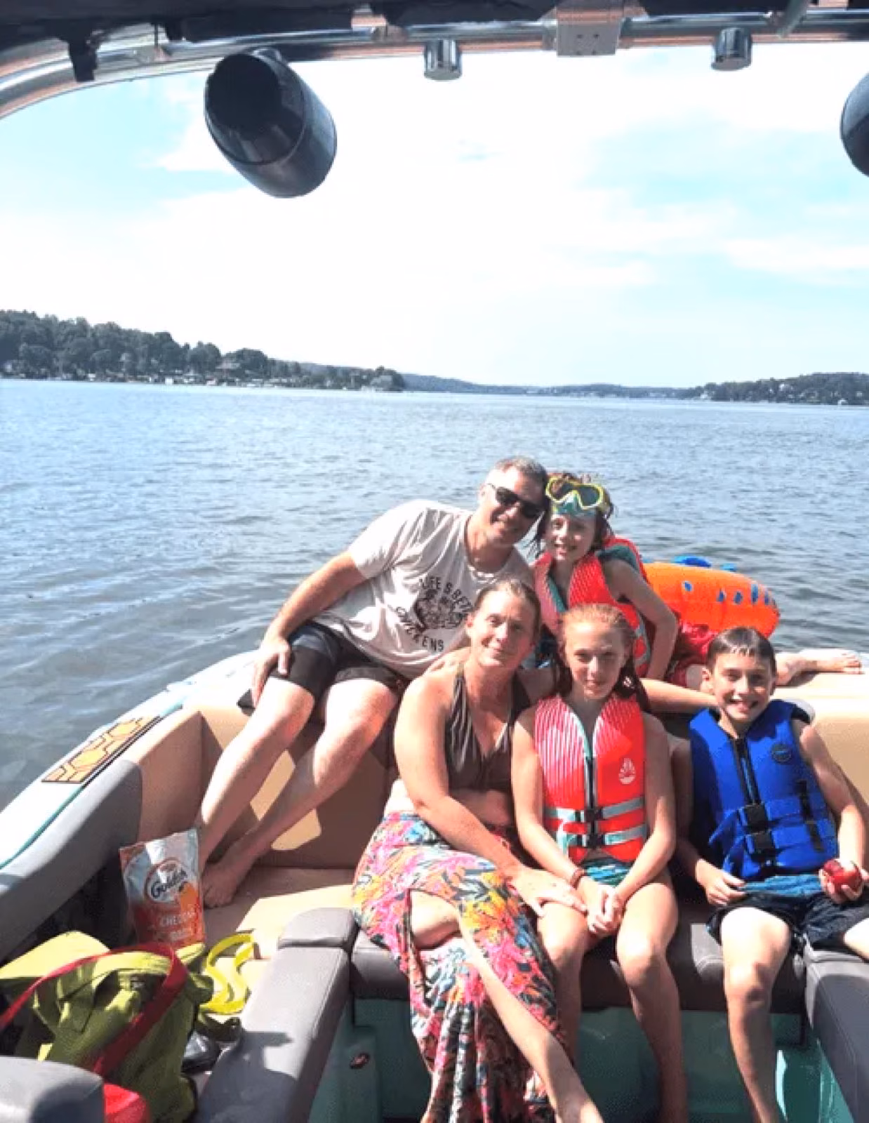 Friends on a lake day